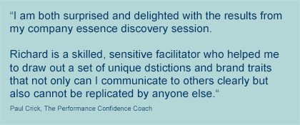 New Edge testimonial from Paul Crick, performance coach